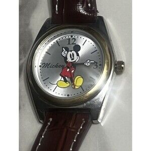 Disney Mickey Mouse Watch Rotating Dial 28mm Original Battery “Mickey”